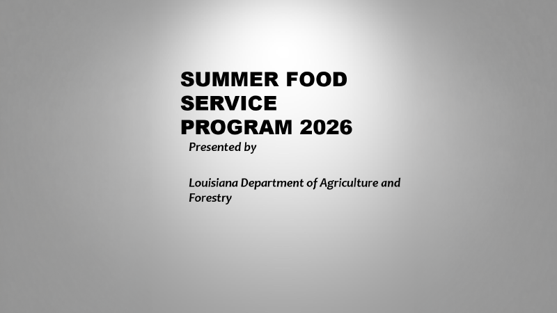 SFSP - 2026 USDA Summer Food Service Program - Returning Sponsors - March 3, 2026