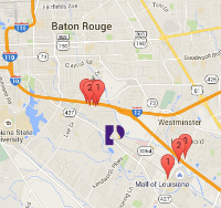 Pennington Biomedical Research Center Conference Accommodations Map